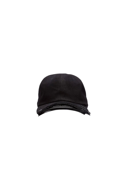 INNERRAUM_OBJECT C52 CROPPED BASEBALL CAP (Black/Black Matt)