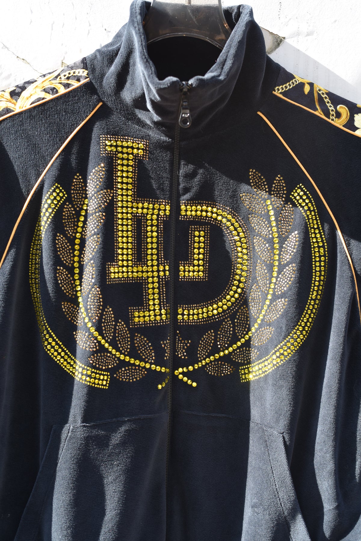 LU'U DAN_Supa-Sleaze Track Jacket (Baroque Black)