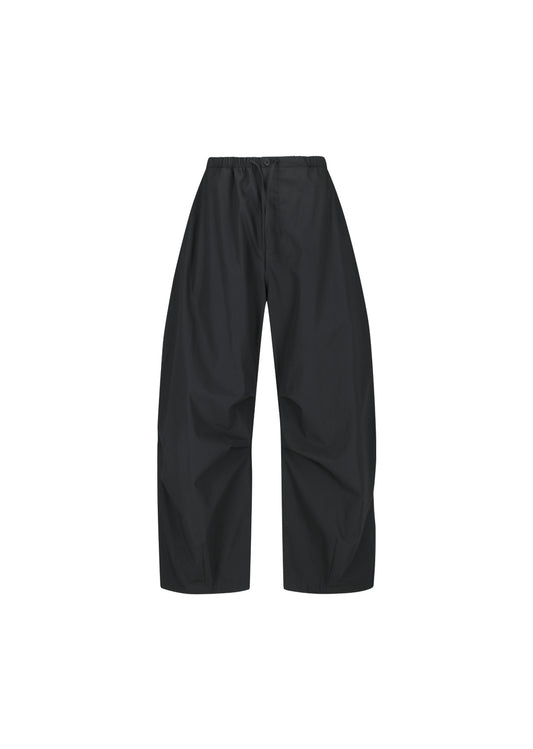 AMOMENTO_DRAWSTRING WIDE FATIGUE PANTS (Charcoal)