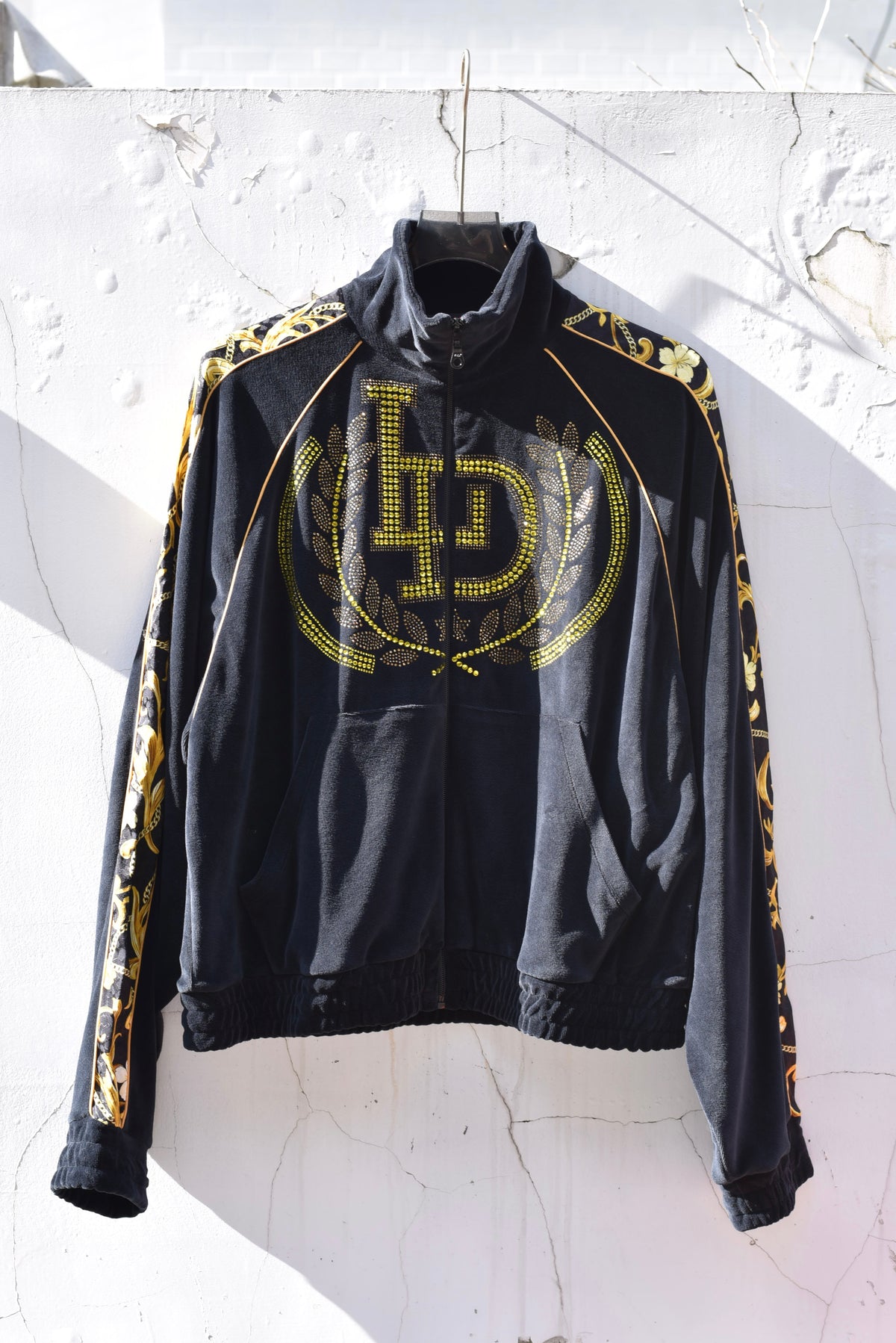 LU'U DAN_Supa-Sleaze Track Jacket (Baroque Black)