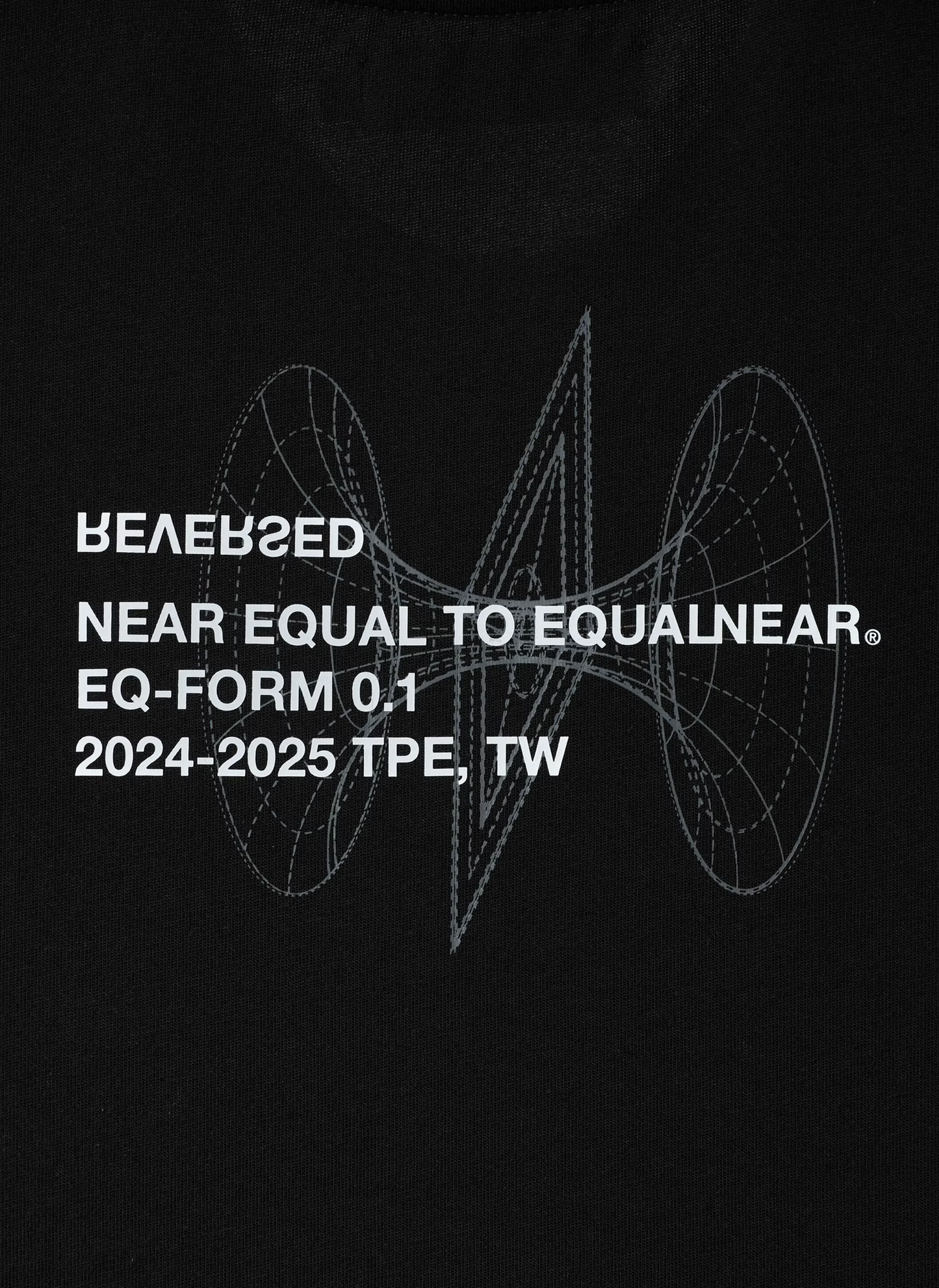 EQUALNEAR_Reversed Tee (Black)