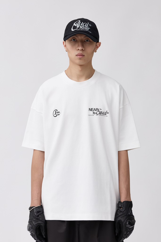 EQUALNEAR_EQNR Logo Tee (White)