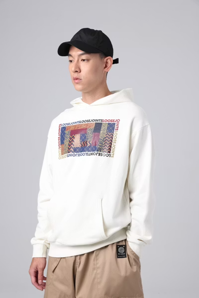 LOOSEJOINTS_Masato Maekawa 'Relativity' SWEAT HOODIE (Off White)
