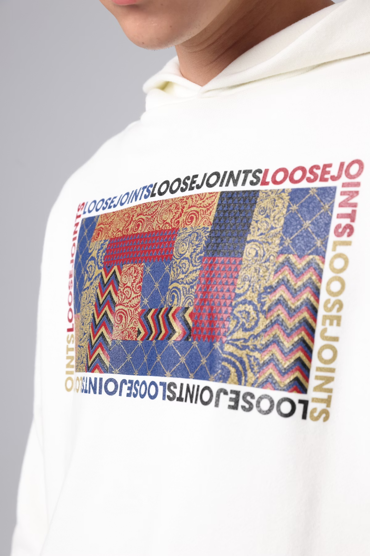 LOOSEJOINTS_Masato Maekawa 'Relativity' SWEAT HOODIE (Off White)