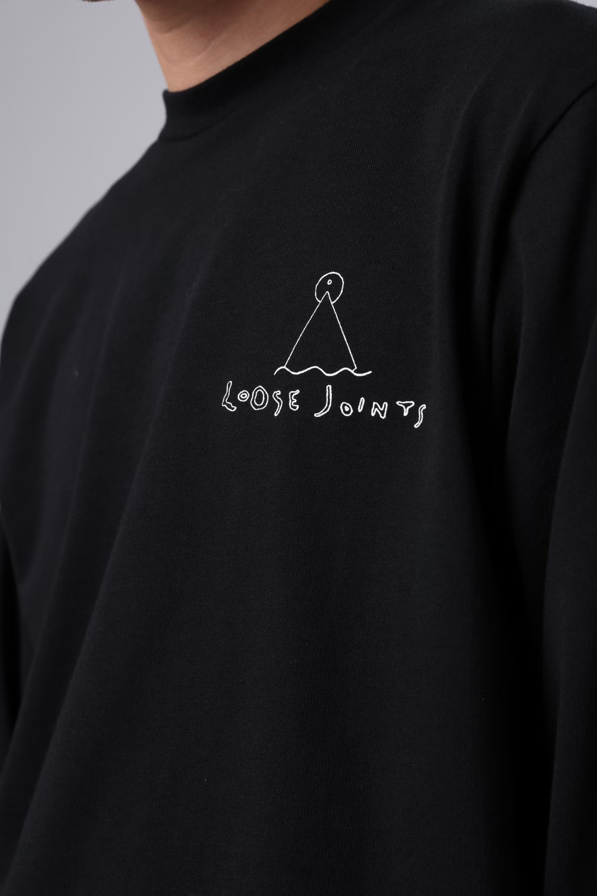 LOOSEJOINTS_TOMOO GOKITA - 'Wavy Gravy' L/S TEE (Black)