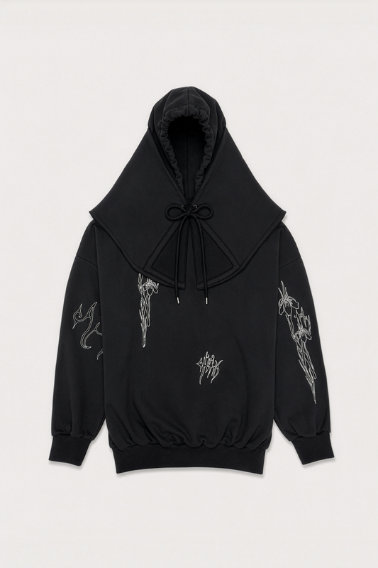 AVAVAV_NUN HOODIE (Black)