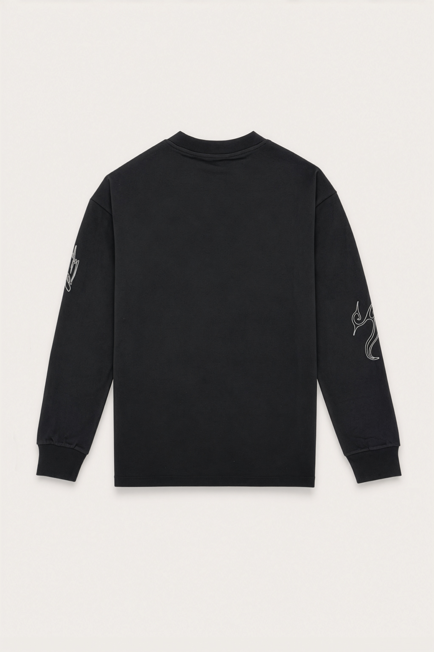 AVAVAV_X-RAY HANDWRITING LONG SLEEVE (Black)