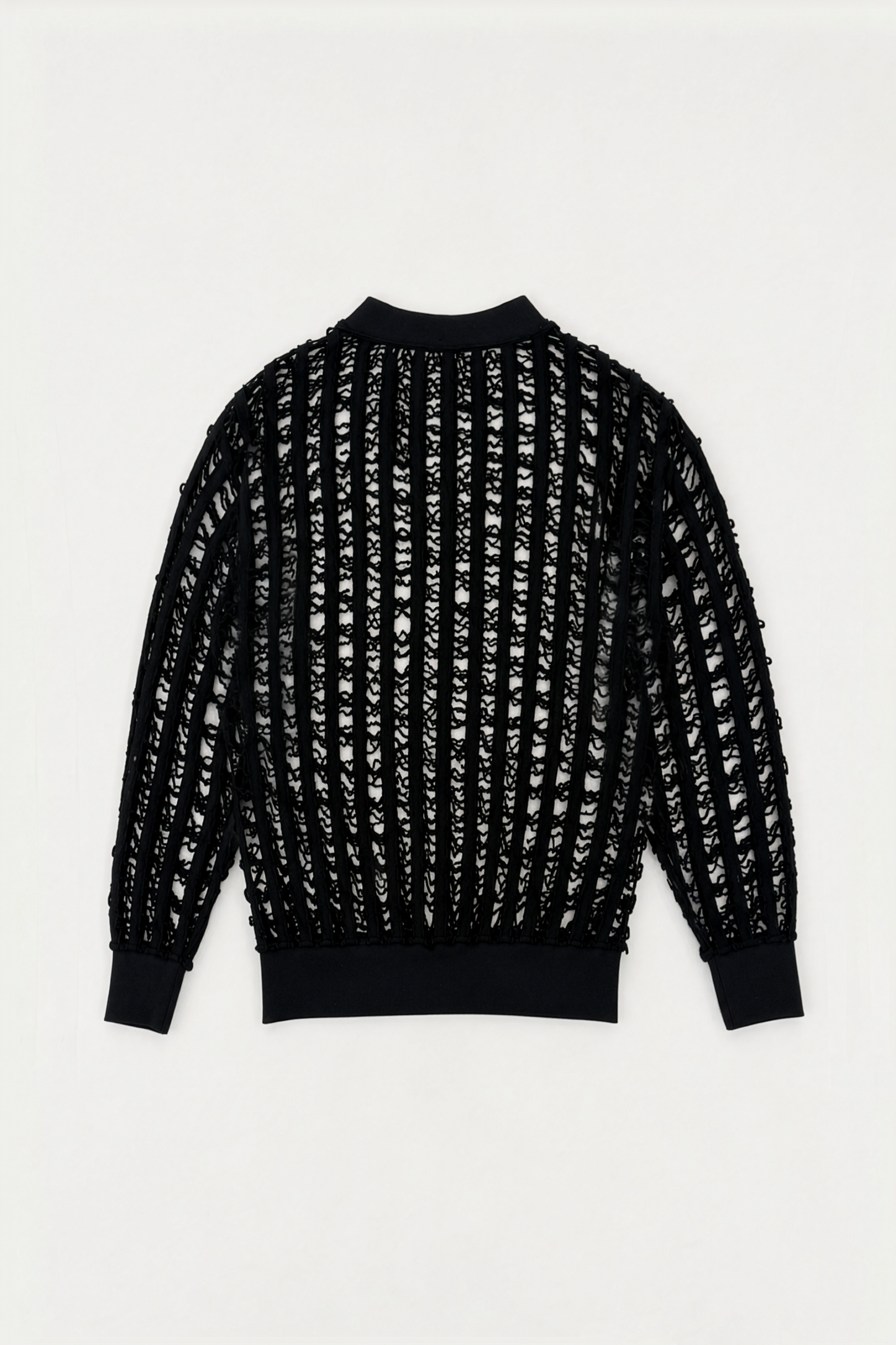 AVAVAV_CUT-OUT KNIT SWEATER (Black)
