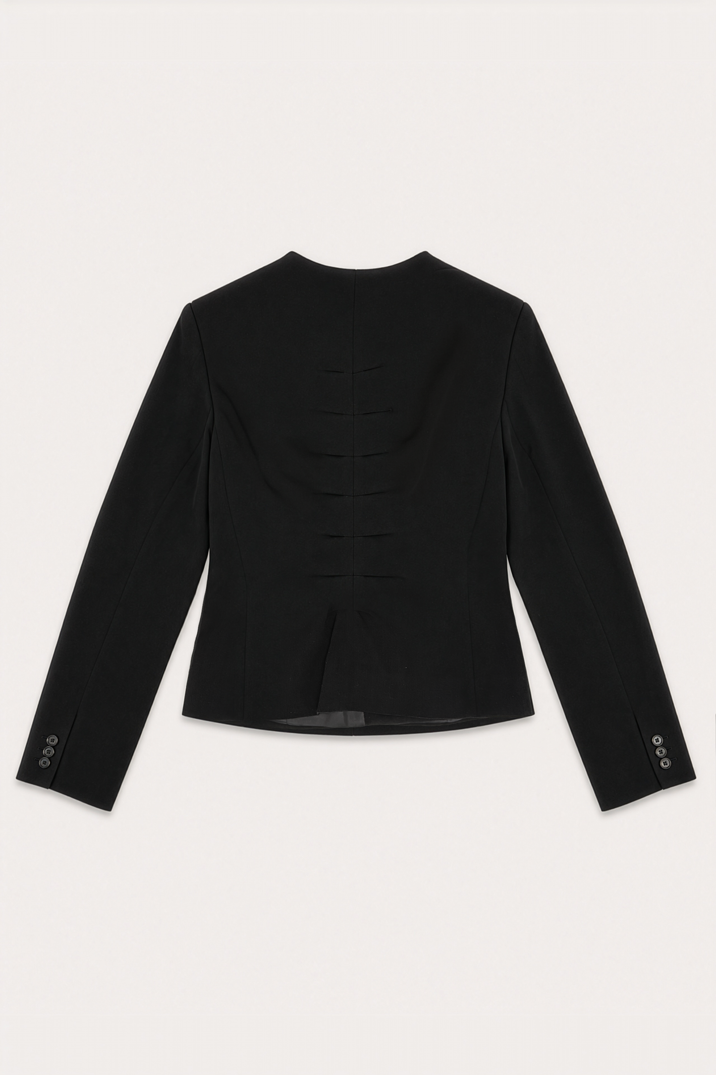 AVAVAV_PETITE PLEATED BLAZER (Black)