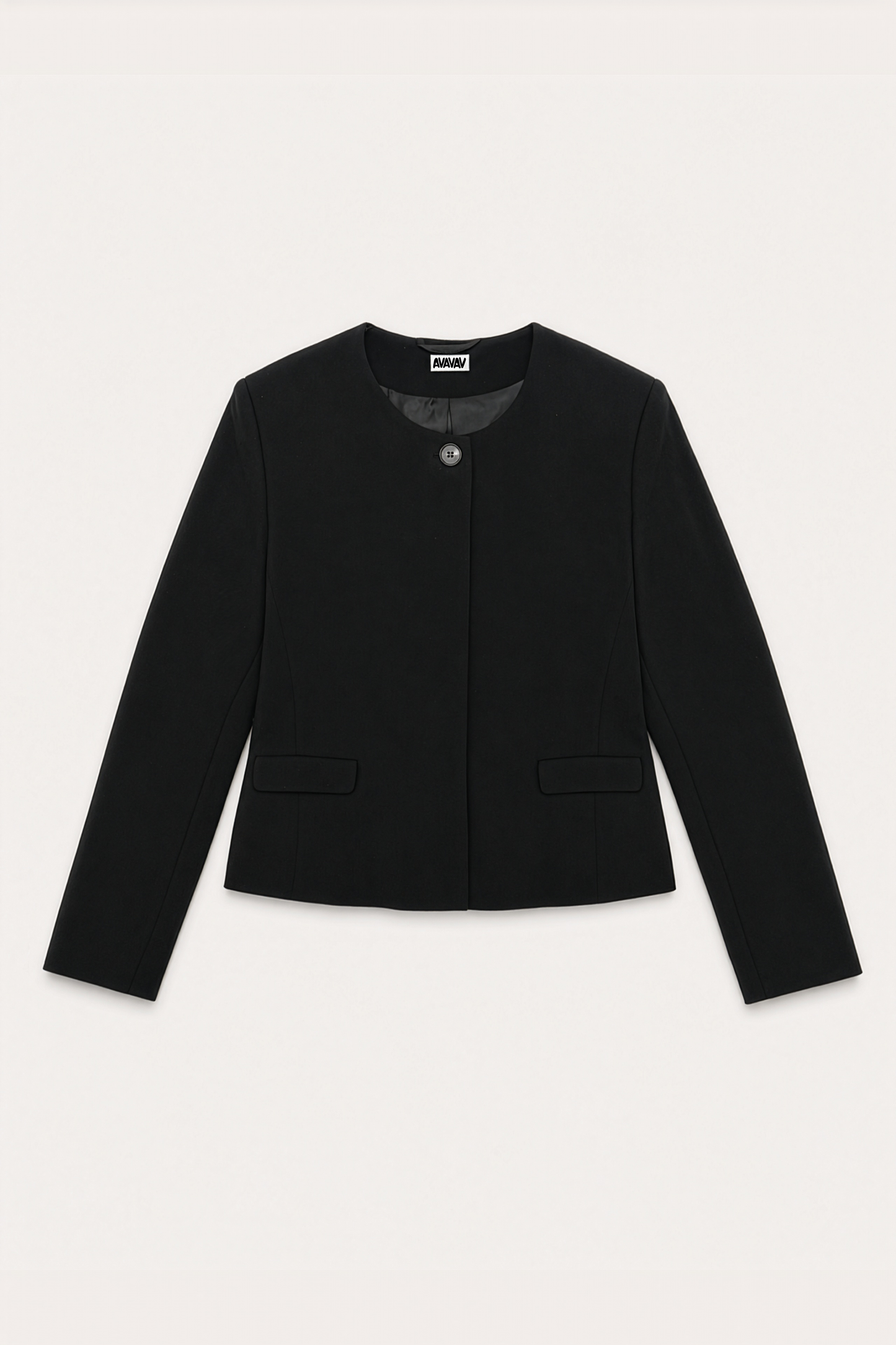 AVAVAV_PETITE PLEATED BLAZER (Black)