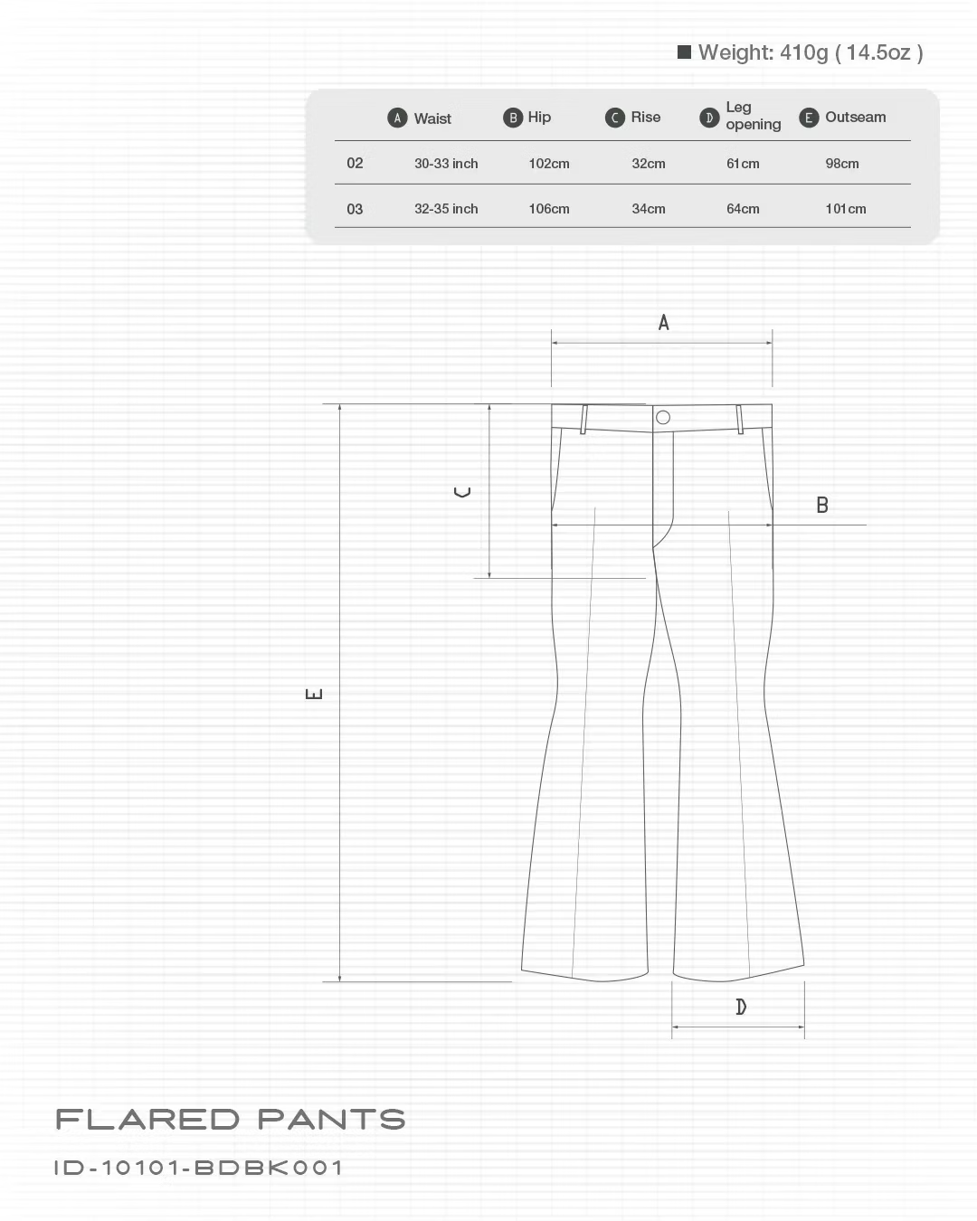 INCODER_Flared pants