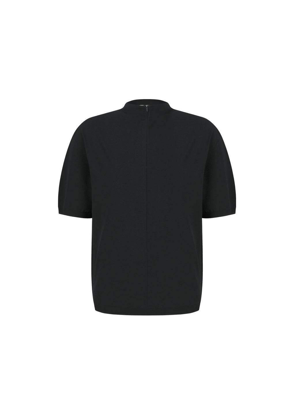 AMOMENTO_HALF ZIP-UP KNIT (Black)