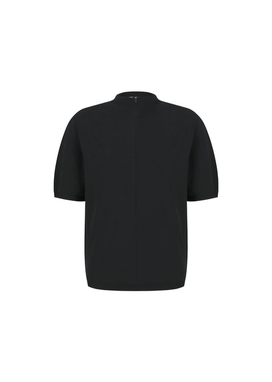 AMOMENTO_HALF ZIP-UP KNIT (Black)