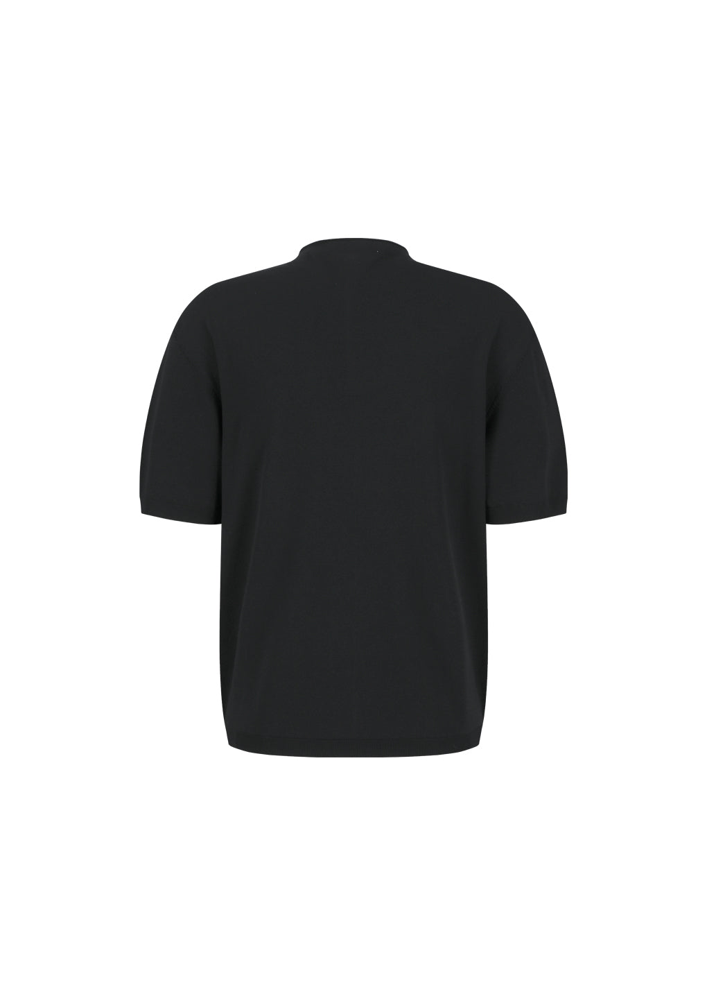 AMOMENTO_HALF ZIP-UP KNIT (Black)