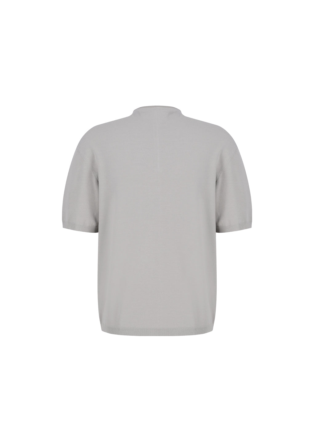 AMOMENTO_HALF ZIP-UP KNIT (Grey Beige)