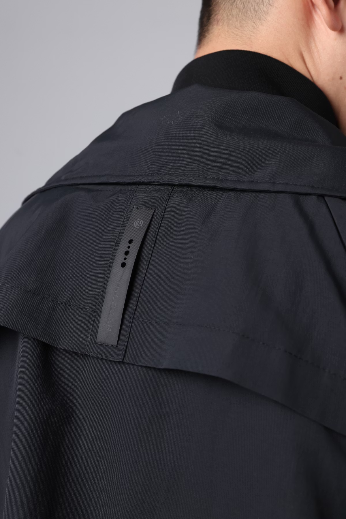 INCODER_High collar A line jacket