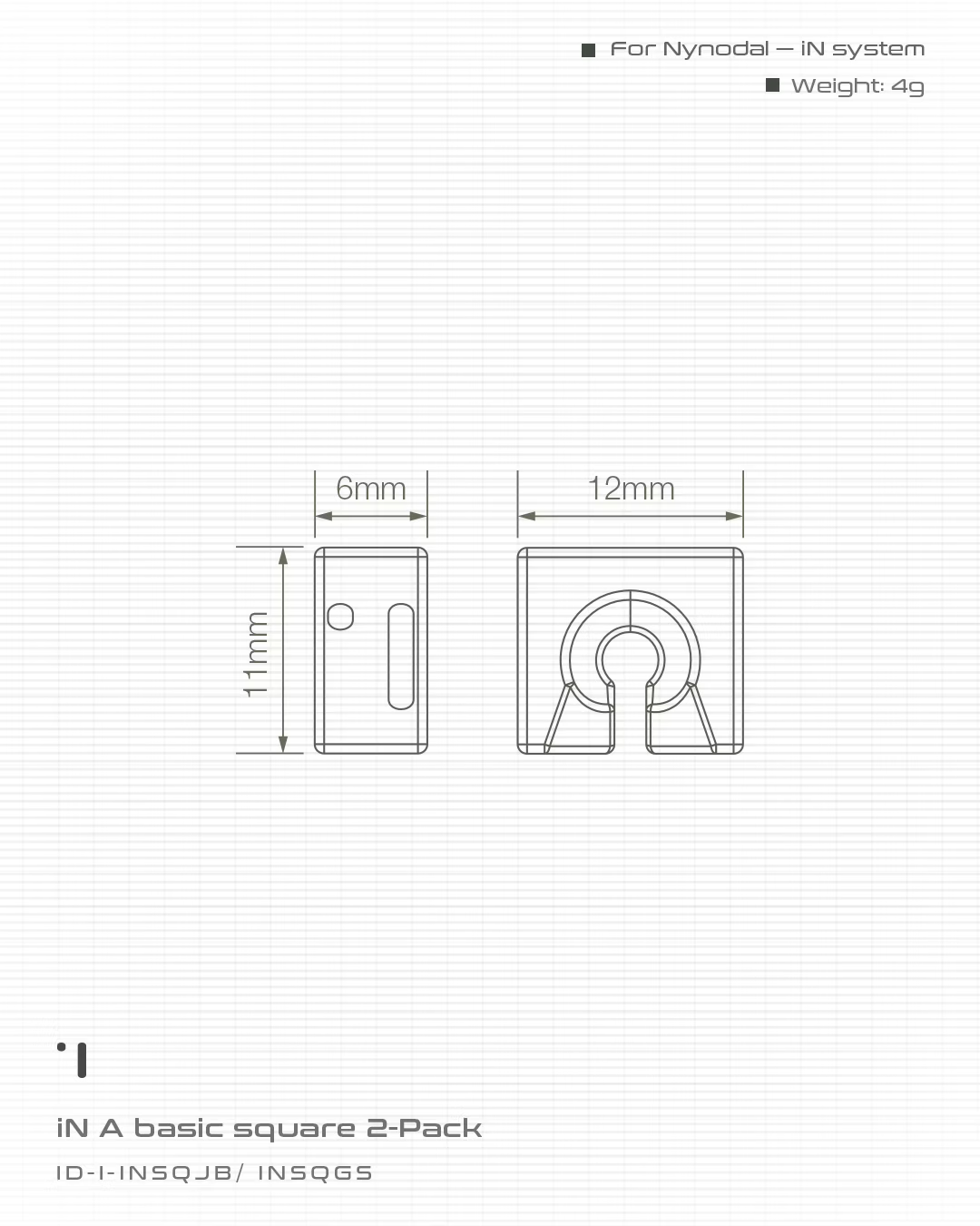 INCODER_iN A basic square 2-Pack