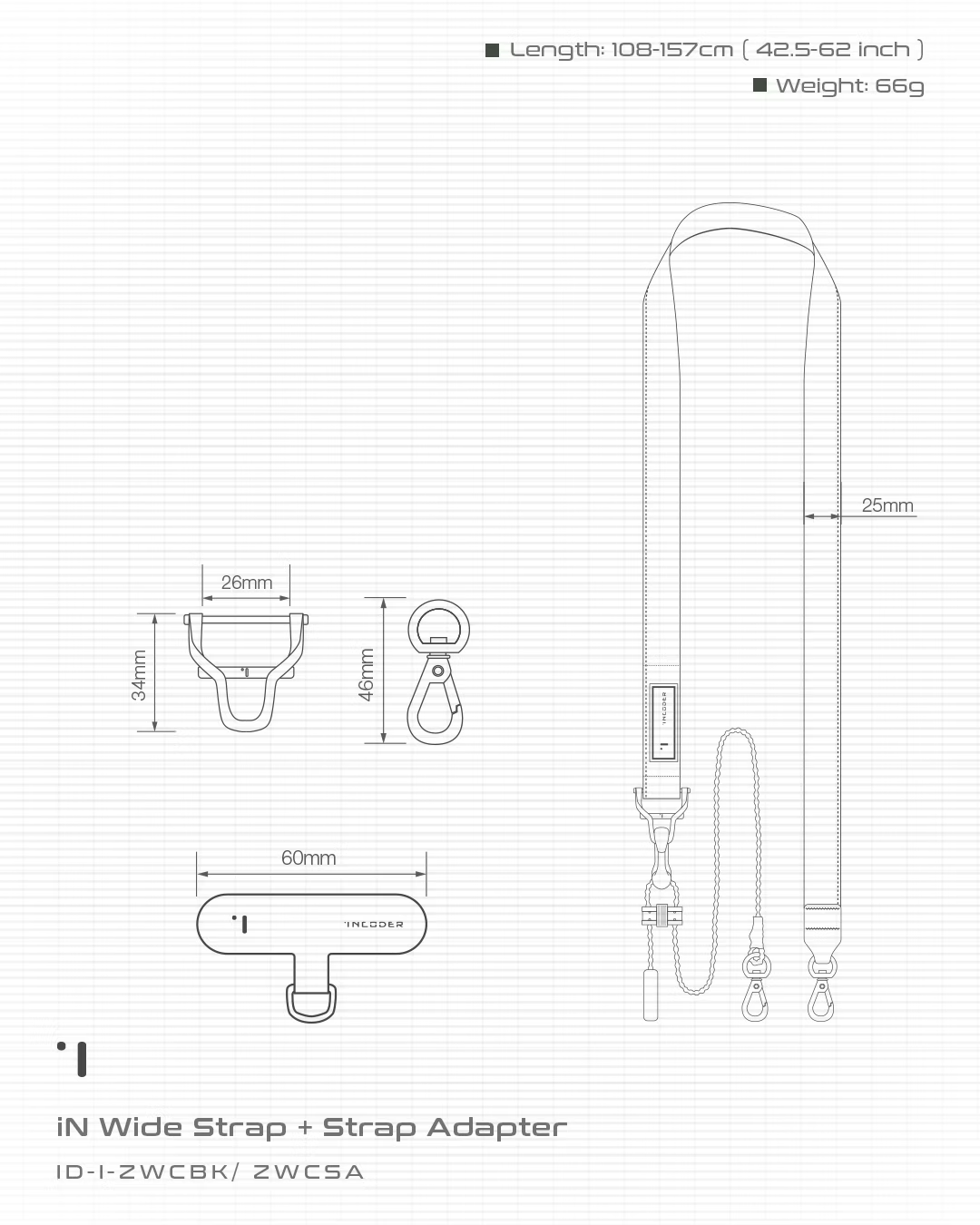 INCODER_iN Wide Strap+Strap Adapter