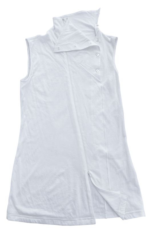 ALA TIANAN_TRIPLE OPENING VEST (White)