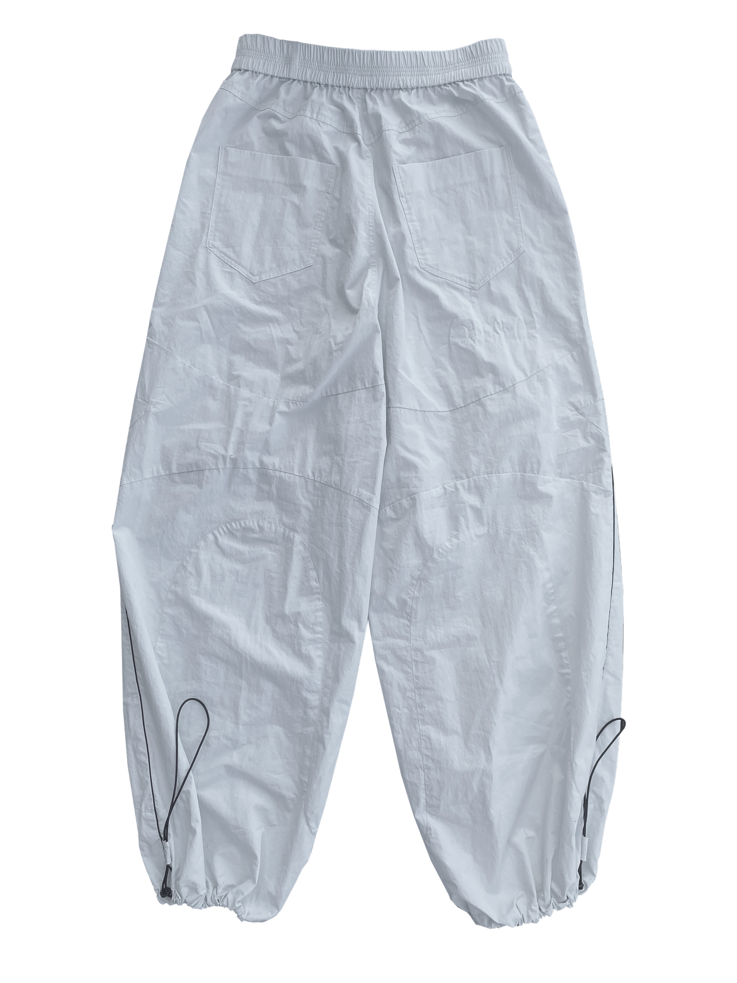 ALA TIANAN_FLOWER KNEE TRACKSUIT TROUSERS (White)