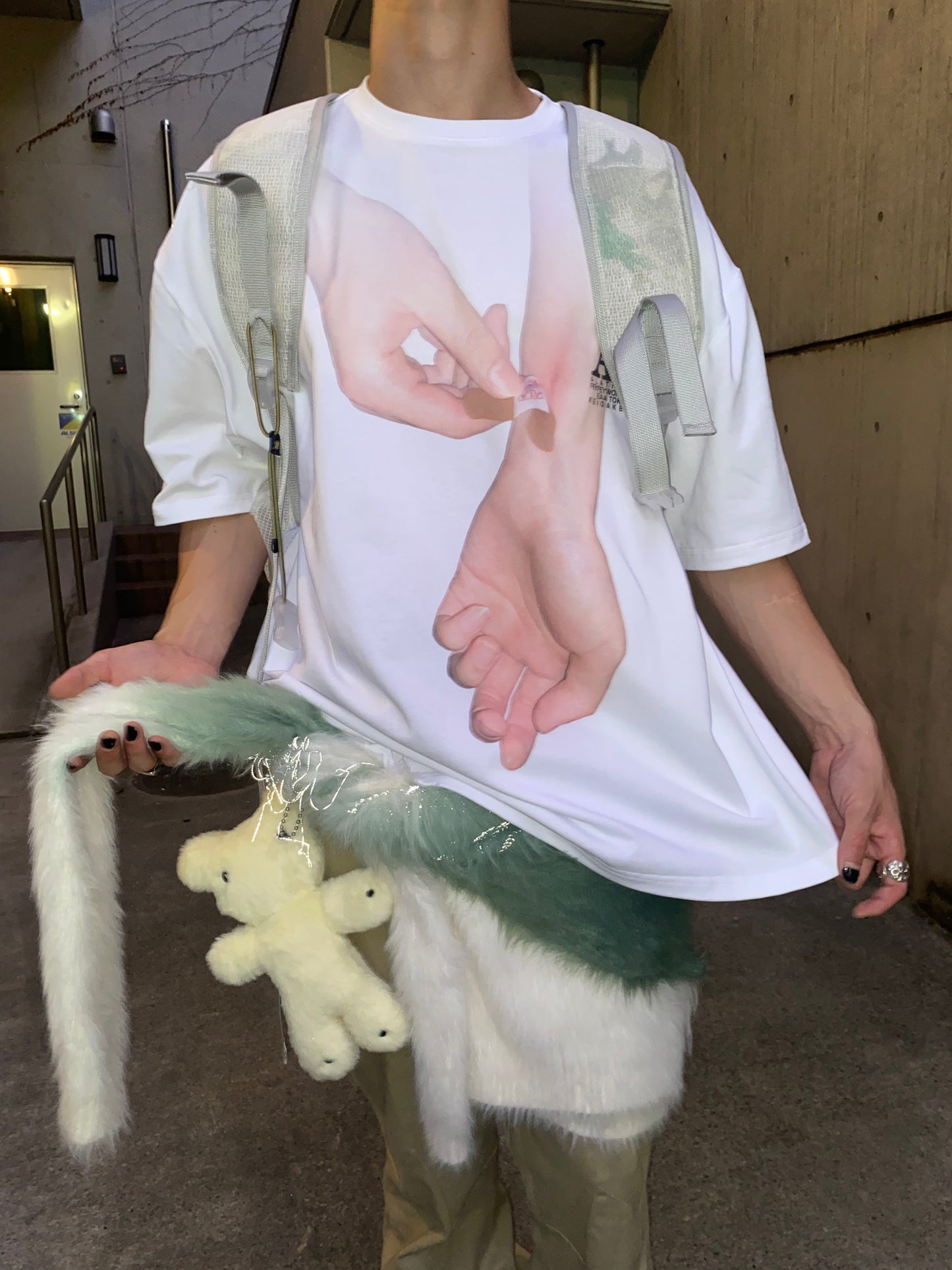 ALA TIANAN_BAND-AIDS HAND SUBLIMATION PRINTED T SHIRT