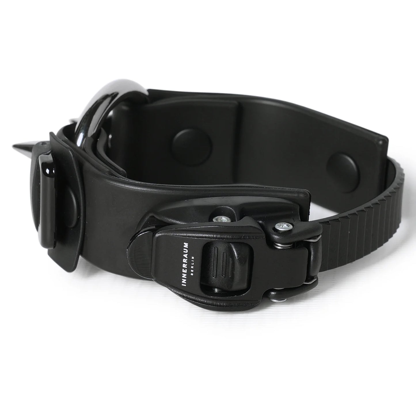 INNERRAUM_OBJECT B01 1-RING-SPIKE-BRACELET (Black Shiny)