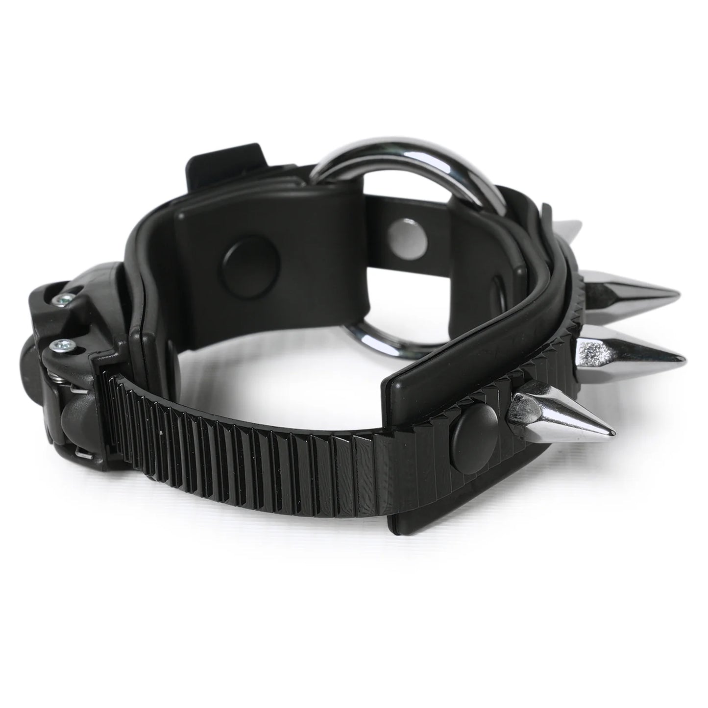 INNERRAUM_OBJECT B01 1-RING-SPIKE-BRACELET (Black Shiny)
