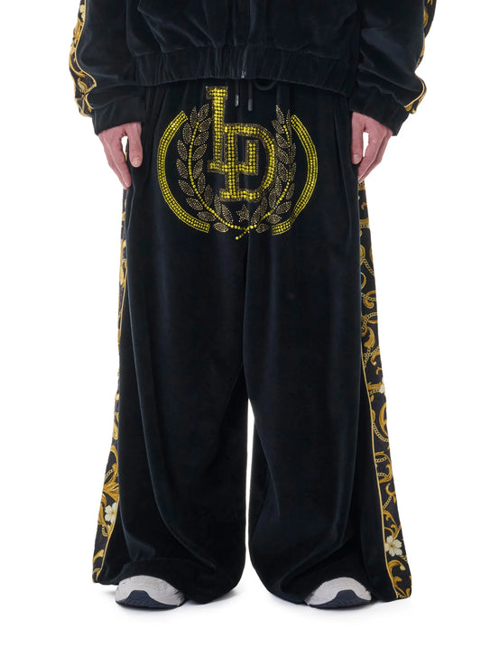 LU'U DAN_Supa-sleaze Trackpants (Baroque Black)
