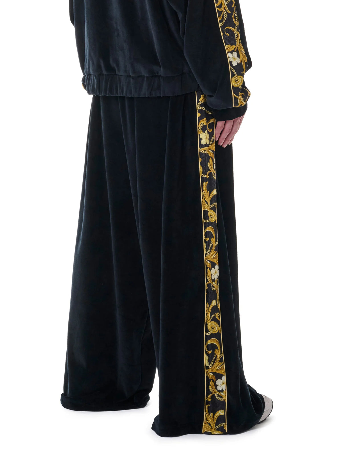 LU'U DAN_Supa-sleaze Trackpants (Baroque Black)