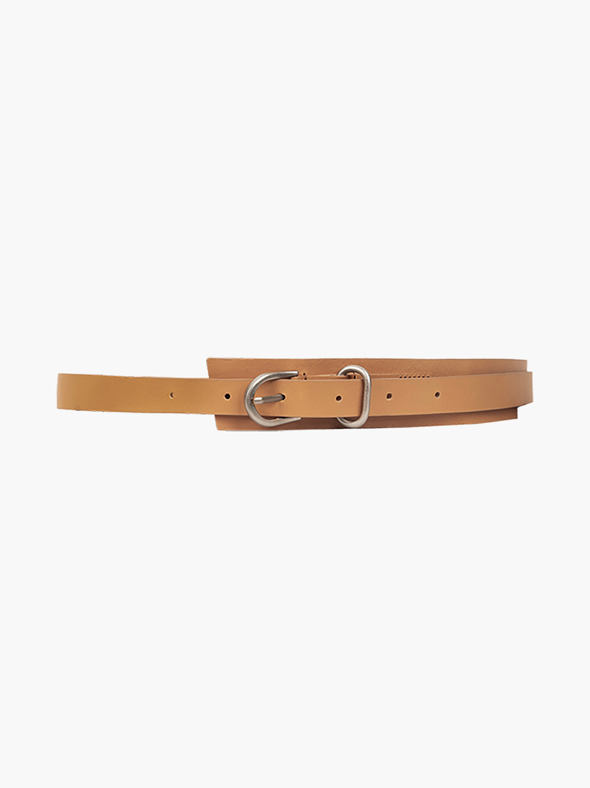 JiyongKim_Layered Leather Belt (Tan)
