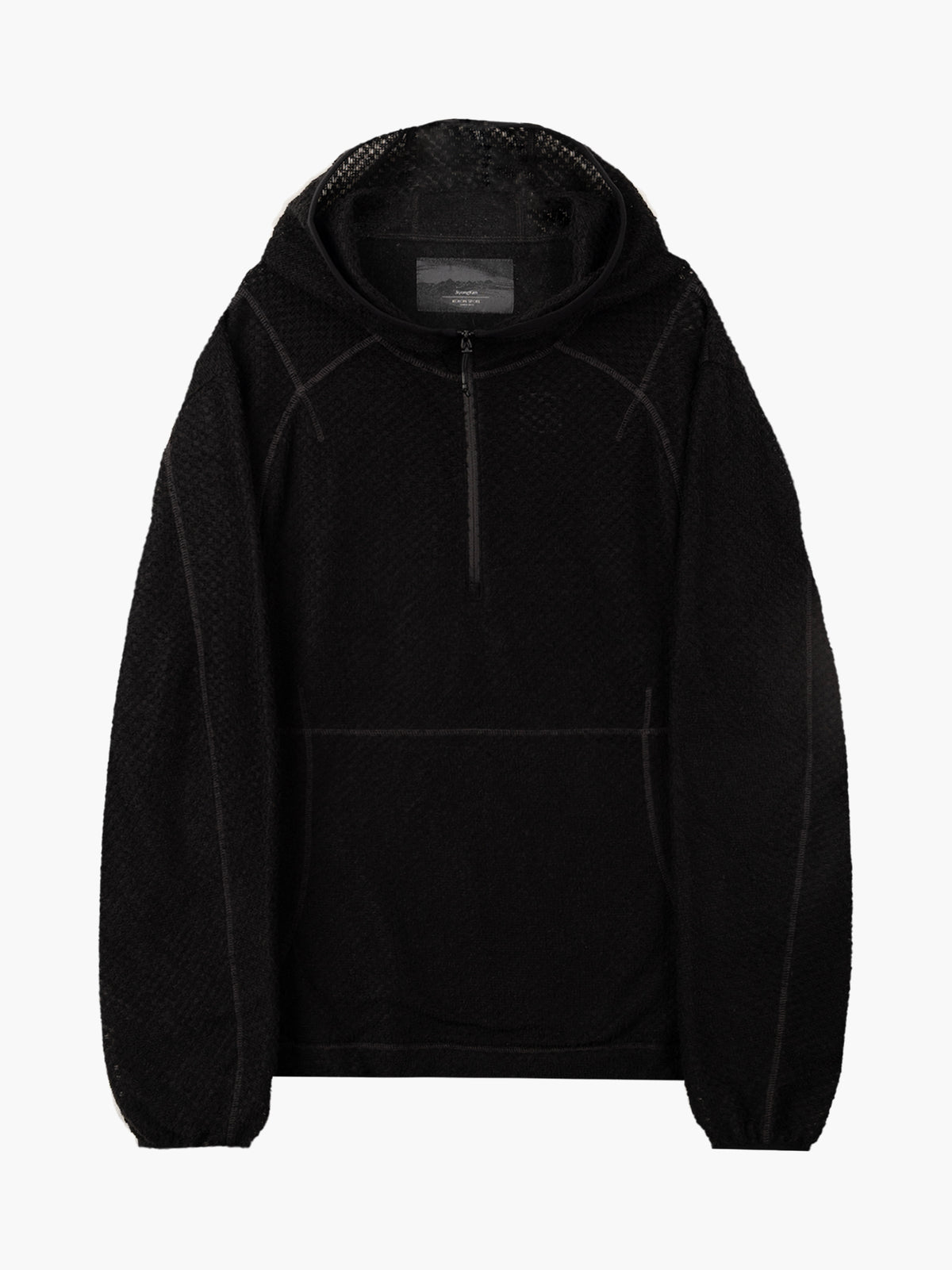 JiyongKim × KOLON SPORT_Half Zip Hoodie (Black)