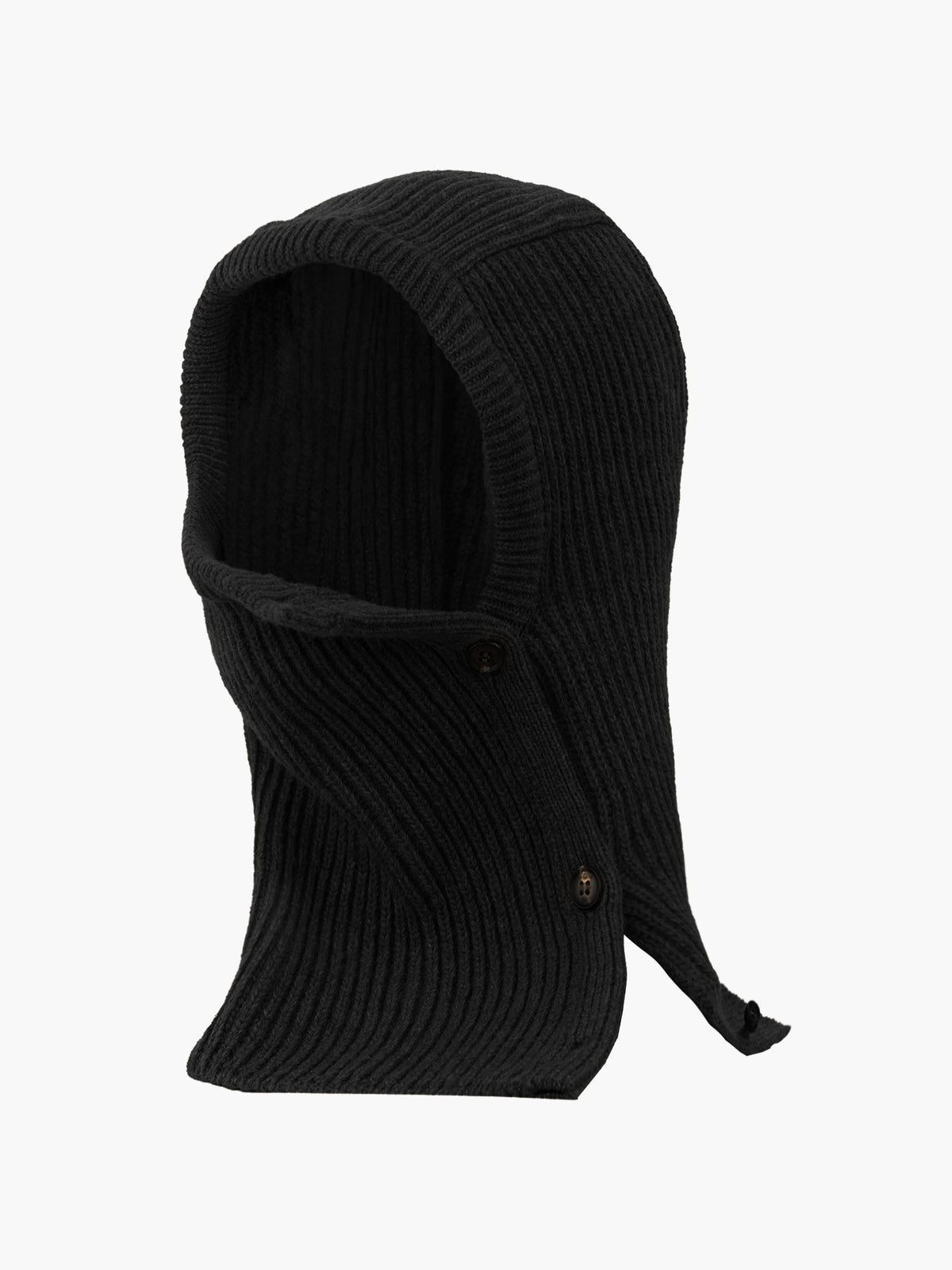 JiyongKim × KOLON SPORT_Button Closure Balaclava (Black)
