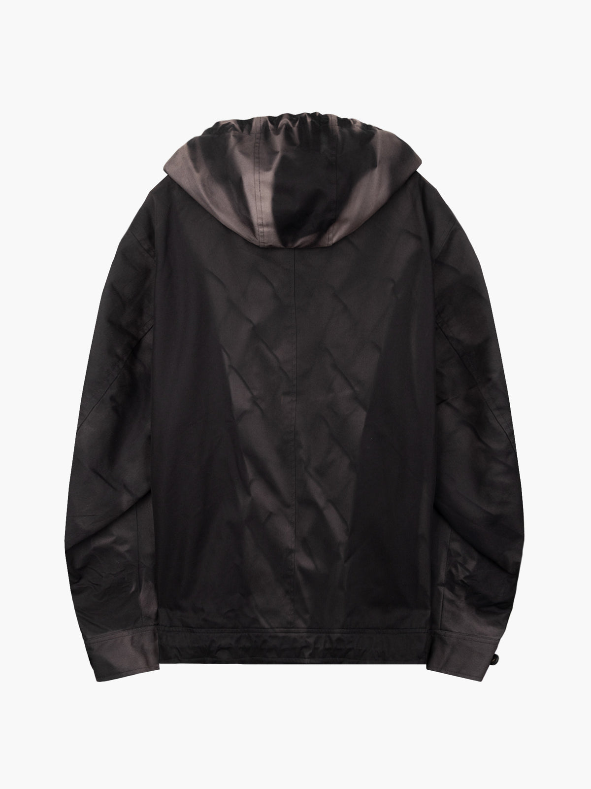 JiyongKim_Sun-Bleached Asymmetric Front Jacket (Black)