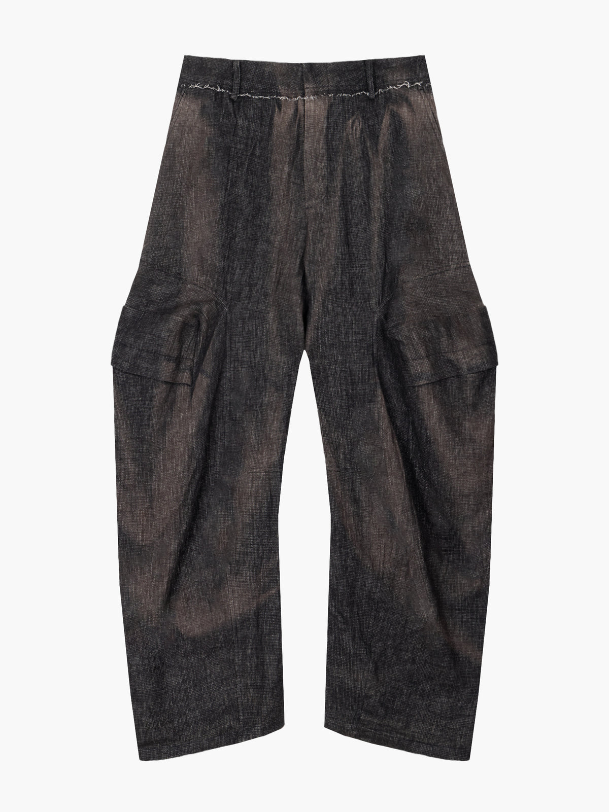 JiyongKim_Sun-Bleached 3d-Pocket Trousers (Black)