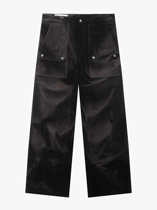 JiyongKim_Sun-Bleached Double-Knee Trousers (Black)