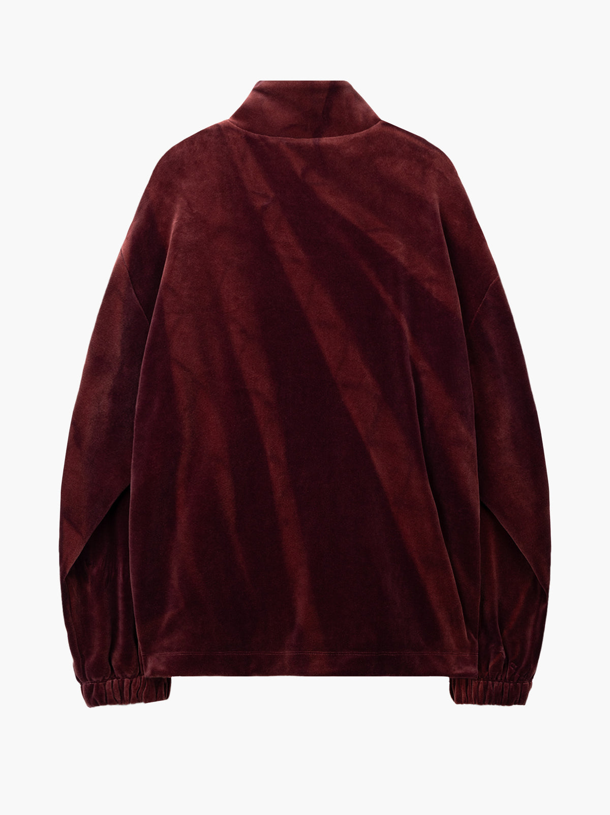 JiyongKim_Sun-Bleached Half-Zip Sweatshirt (Burgundy)