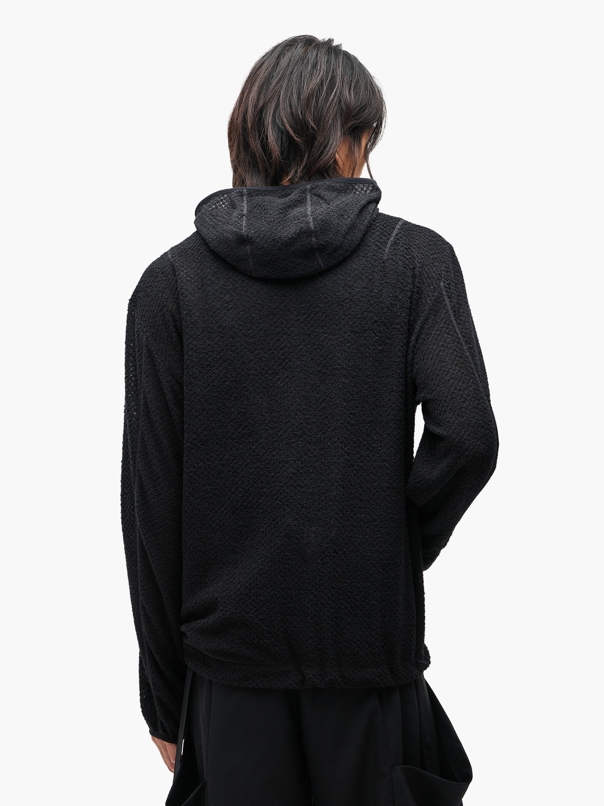 JiyongKim × KOLON SPORT_Half Zip Hoodie (Black)