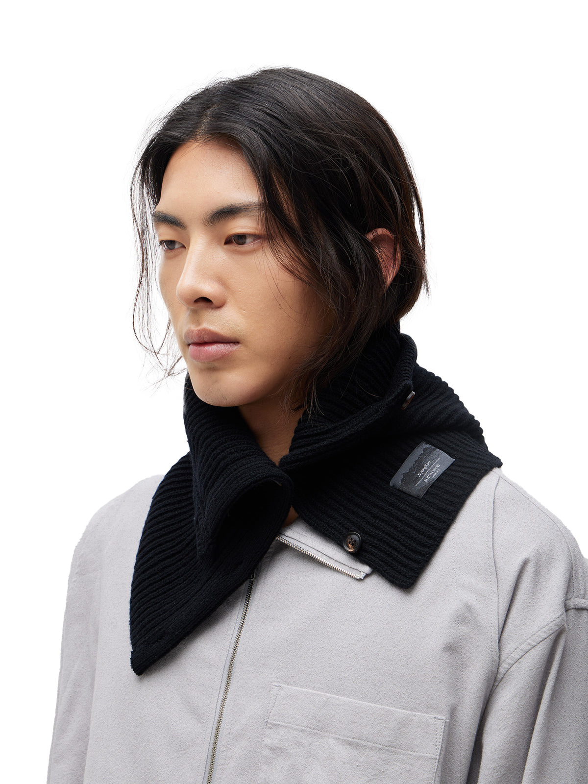 JiyongKim × KOLON SPORT_Button Closure Balaclava (Black)