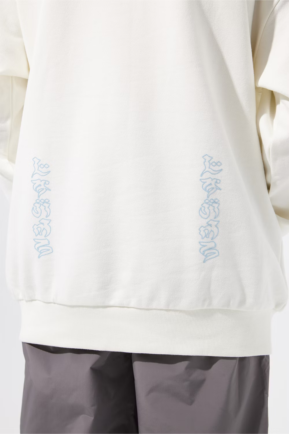 LOOSEJOINTS_MASAO - 'bonji logo' SWEAT Hoodie (Off white)