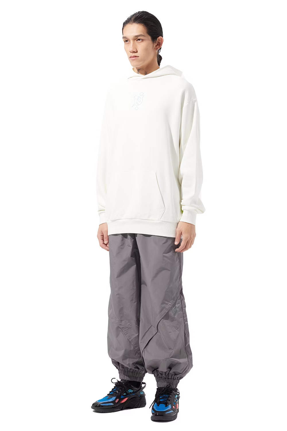 LOOSEJOINTS_MASAO - 'bonji logo' SWEAT Hoodie (Off white)