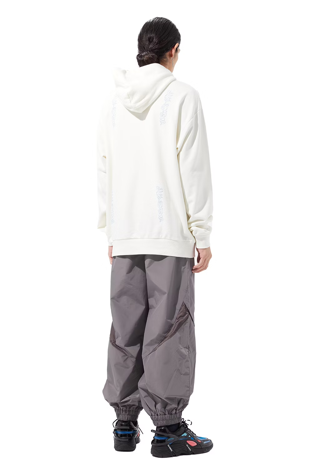 LOOSEJOINTS_MASAO - 'bonji logo' SWEAT Hoodie (Off white)