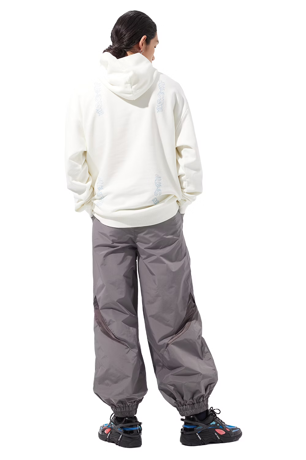LOOSEJOINTS_MASAO - 'bonji logo' SWEAT Hoodie (Off white)