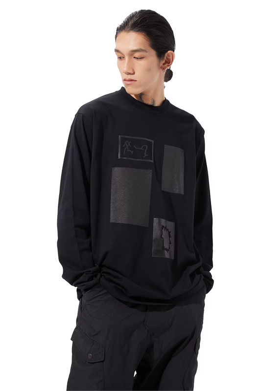 LOOSEJOINTS_TOMOO GOKITA - 'The Museum of Modern Art' L/S TEE (Black)