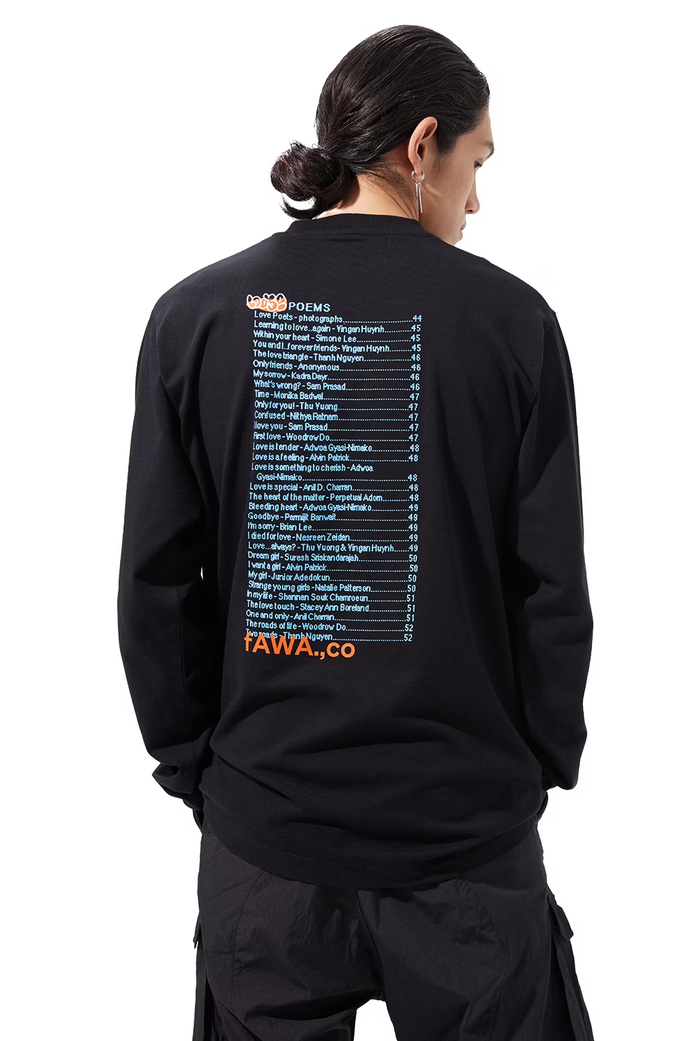 LOOSEJOINTS_CLAY ARLINGTON - 'SHOWERMAN' L/S TEE (Black)