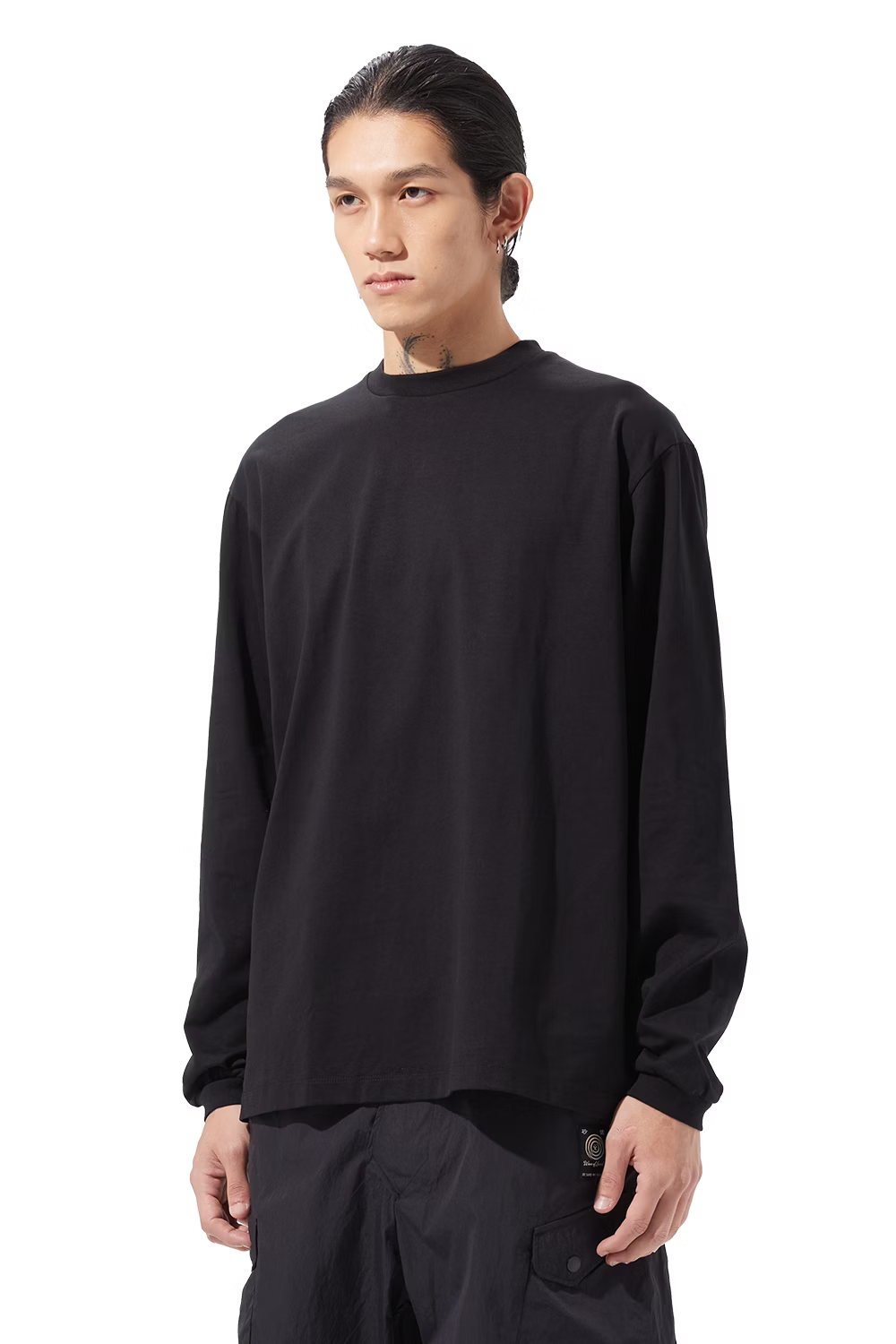 LOOSEJOINTS_SO MITSUYA - 'Grandma font' L/S TEE (Black)