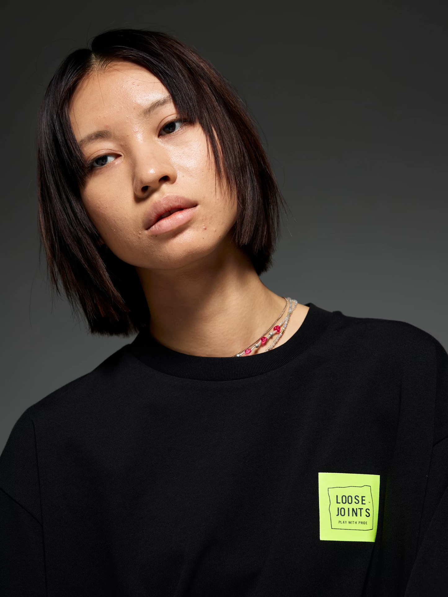 LOOSEJOINTS_NORITERU MINEZAKI - 'LJ LOGO' S/S TEE (Black)