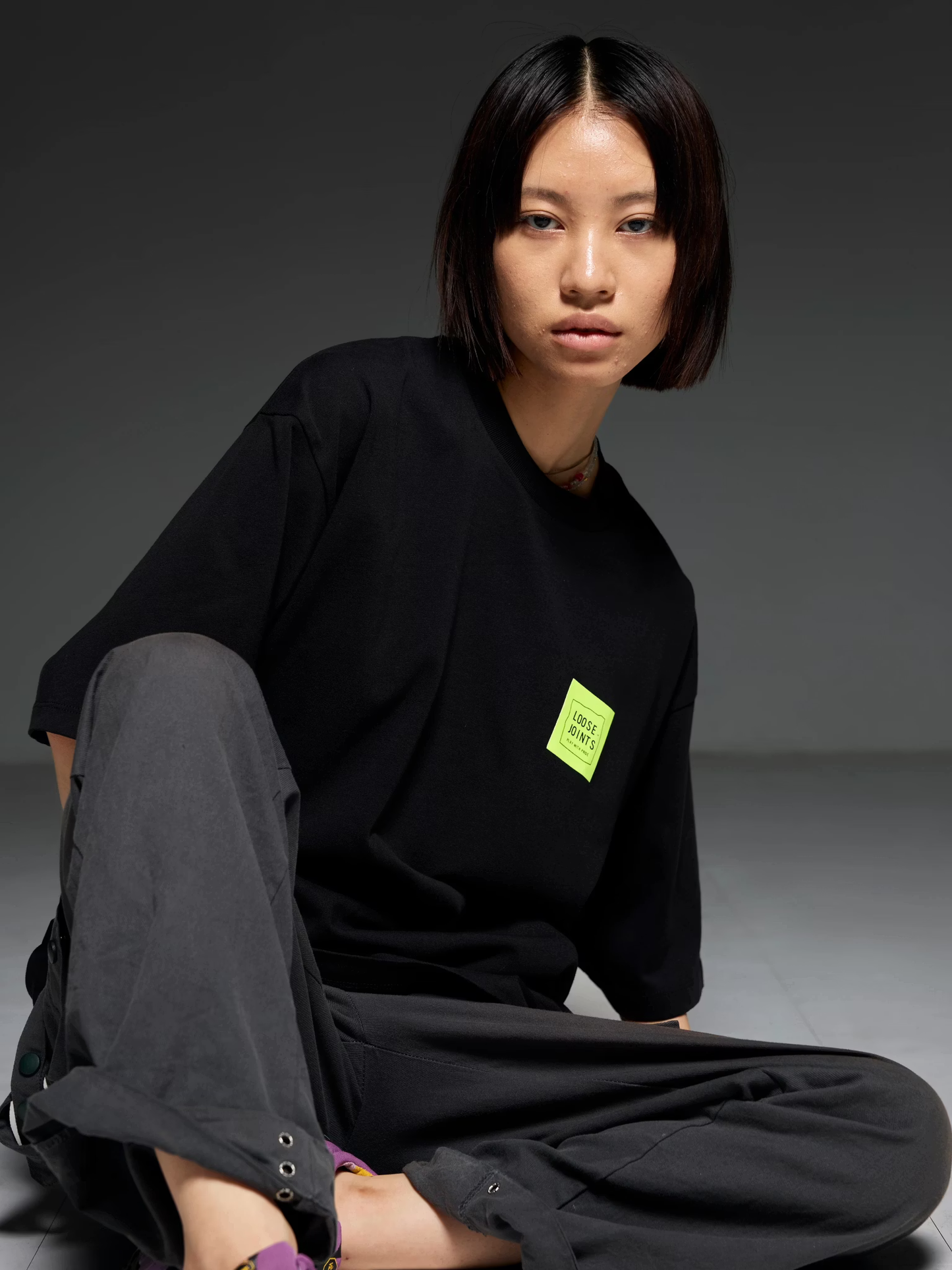 LOOSEJOINTS_NORITERU MINEZAKI - 'LJ LOGO' S/S TEE (Black)