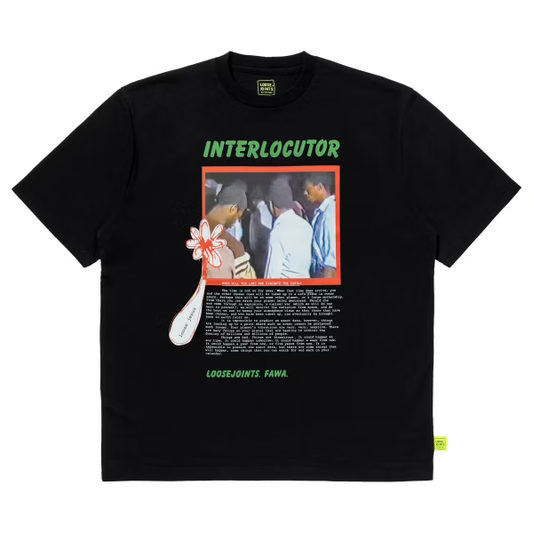 LOOSEJOINTS_CLAY ARLINGTON - 'INTERLOCUTOR' S/S TEE (Black)