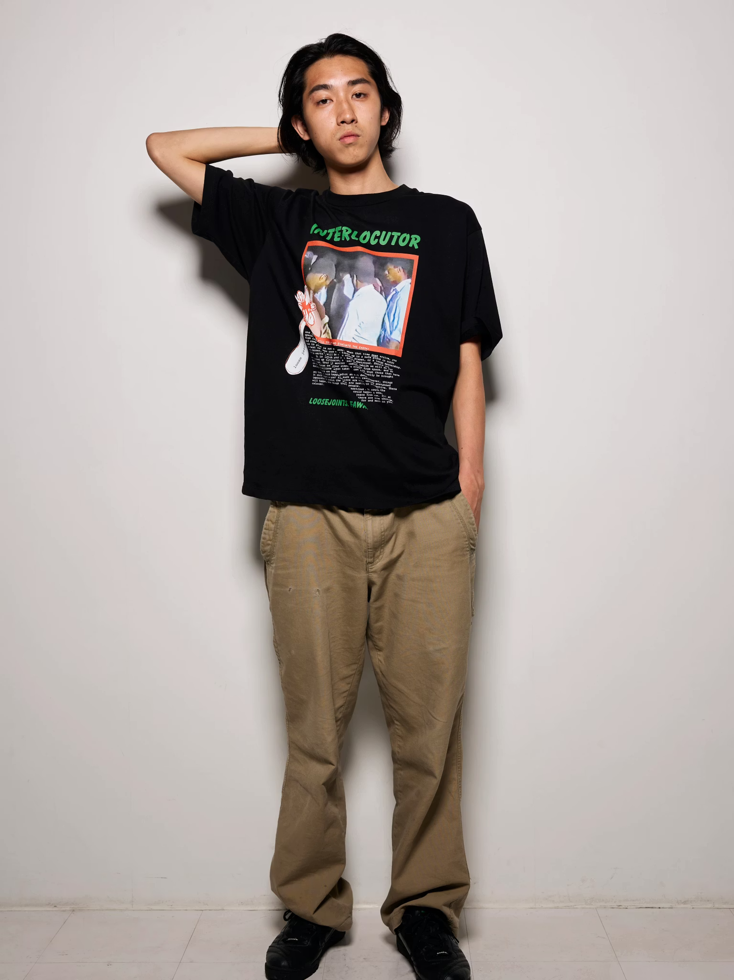 LOOSEJOINTS_CLAY ARLINGTON - 'INTERLOCUTOR' S/S TEE (Black)