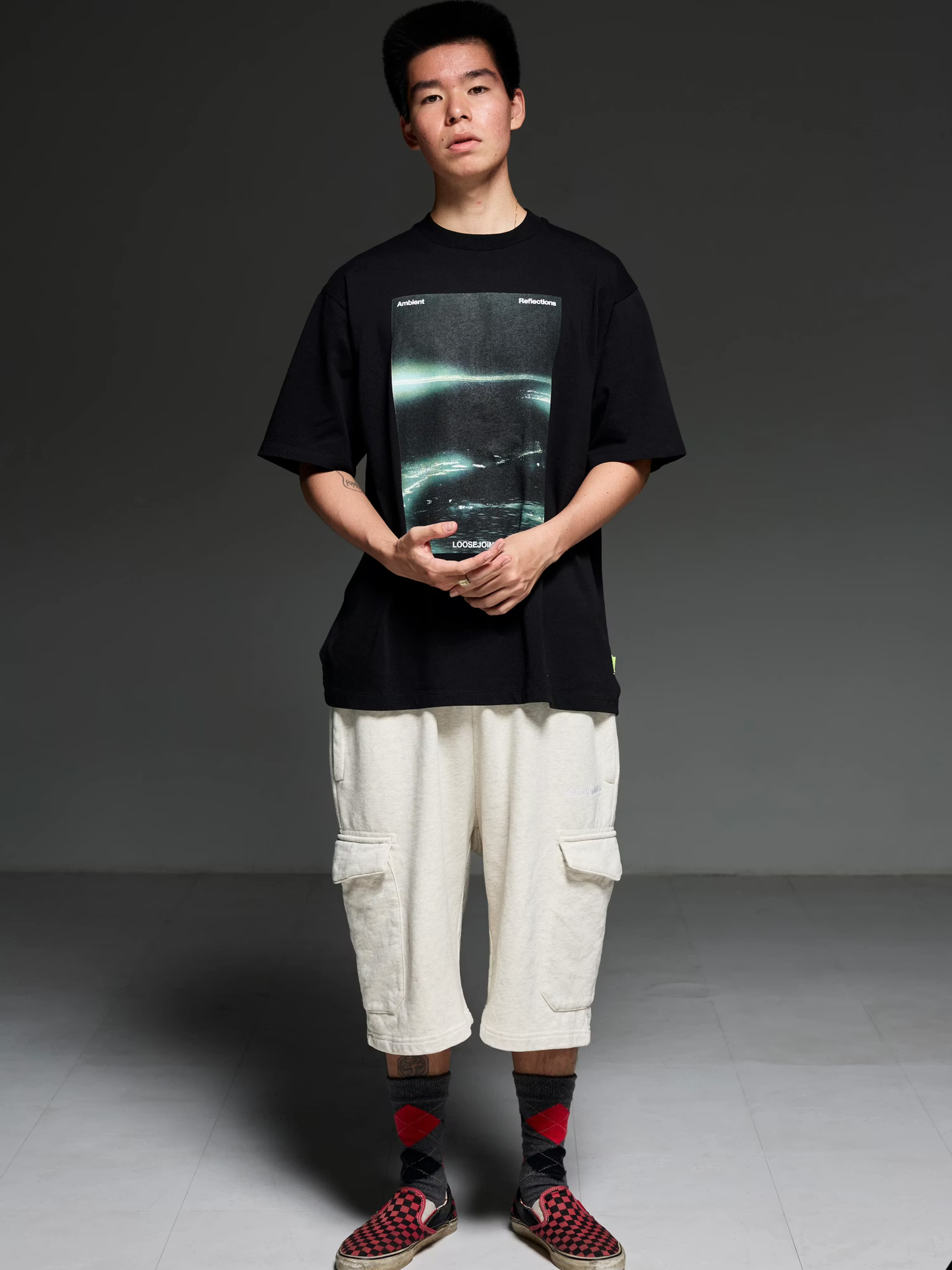 LOOSEJOINTS_YUSHI ARIMURA - 'Ambient Reflections' S/S TEE (Black)